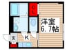 グランバリエ・Ⅱ 1Kの間取り