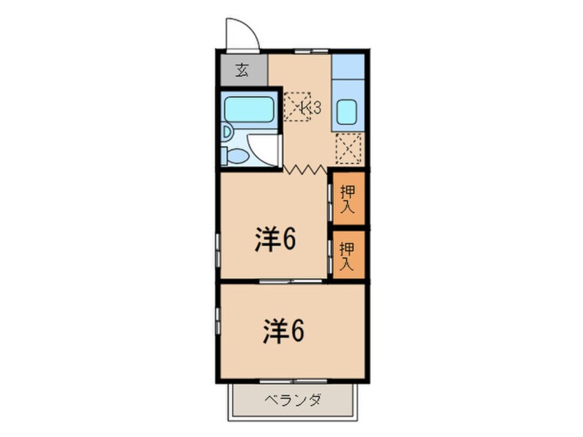 間取図 ピュアコーポ