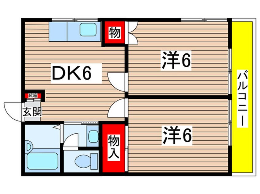 間取図 ブルーソシア