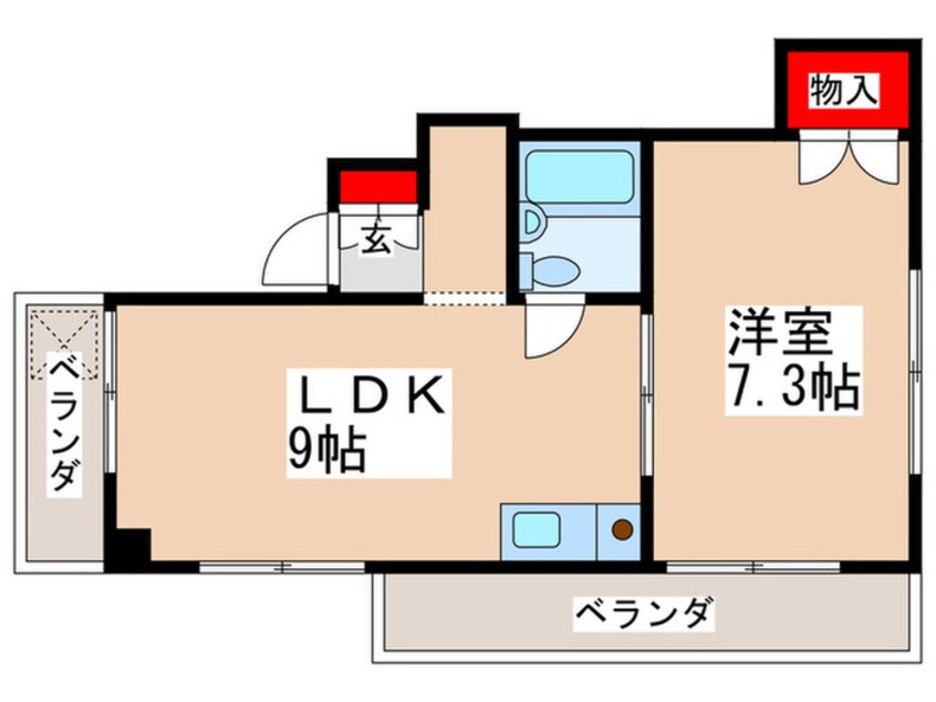 間取図 シティハイム曙