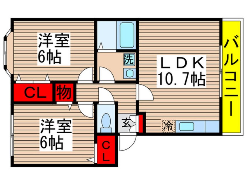 間取図 セレ稲荷台