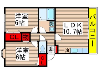 間取図 セレ稲荷台