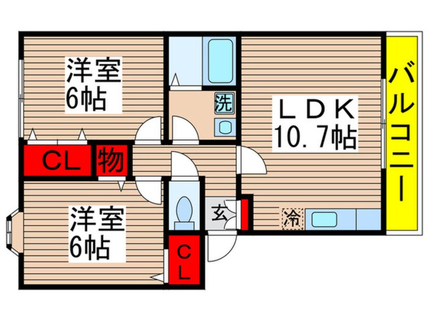 間取図 セレ稲荷台