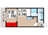 ＡＪ南柏SouthⅡ 1LDKの間取り