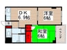 コ－ポ藤２ 2DKの間取り