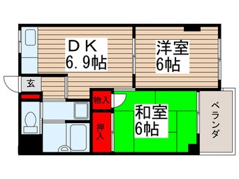 間取図 コ－ポ藤２