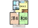 コーポ西郡の間取図