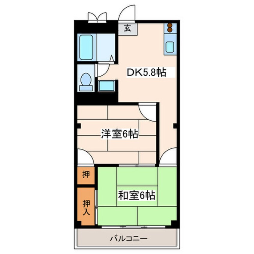 間取図 サンノウヤサクビル