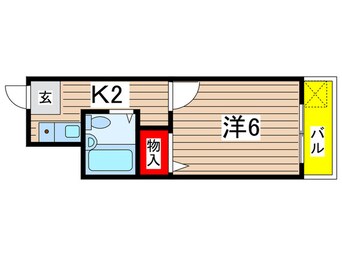 間取図 キャッスルマンション蘇我