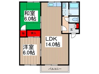 間取図 ボン・ドヌ－ルＢ棟