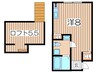 プリマ十六番館 1Rの間取り