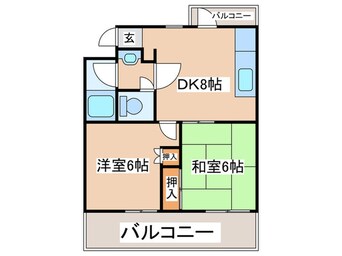 間取図 ヒルズ司Ⅱ号館