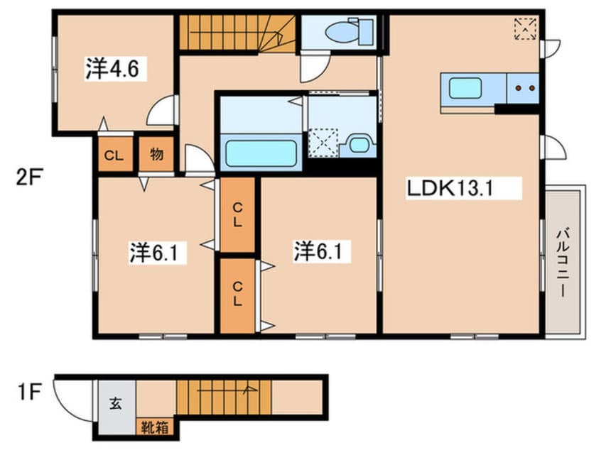 間取図 ラフィーネアネックス