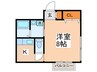 サウスヴァレ－ 1Kの間取り