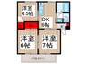 プレミール 3DKの間取り