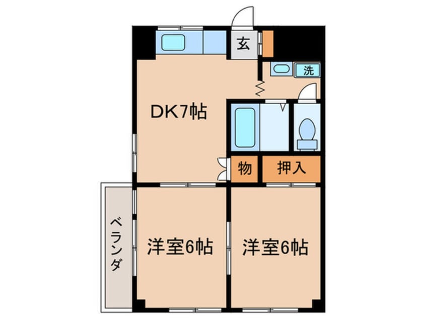 間取図 ロイヤルシティ夢見ケ崎