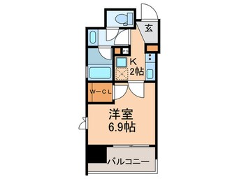 間取図 パークナードフィット新富町