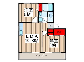 間取図 ア－バンプレステ－ジ弐番館