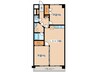 マンションビスタリカ 2LDKの間取り