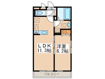 間取図 リコルテ田奈