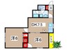 コーポ野村 2DKの間取り