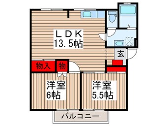 間取図 ドミール・氷川