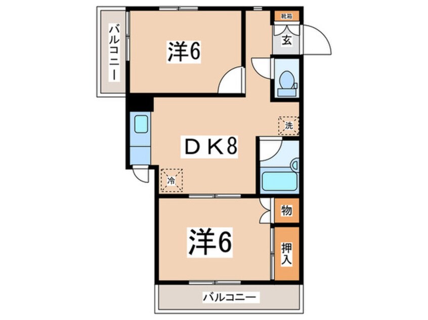 間取図 シャンツェ相武台