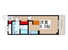 ダイワティアラ津田沼Ⅹ 1Rの間取り