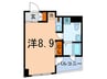 レニ－ル本駒込 1Rの間取り