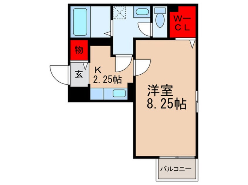 間取図 エルミタ－ジュ大泉