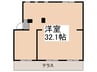 三田橋ポケット 1Rの間取り