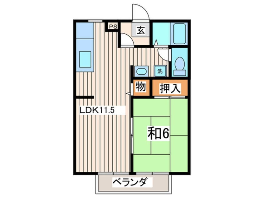 間取図 コーポ津久井Ⅴ