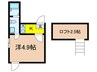 ラフィーネ上石神井 1Rの間取り