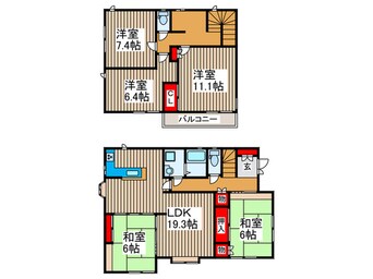 間取図 市野谷戸建