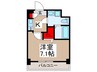 アルファコート戸田 1Kの間取り