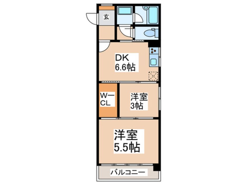 間取図 四谷グリ－ンマンション