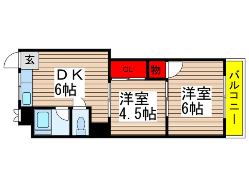 間取図 フラワーハイツ