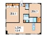 らうらうじ湘南台 2LDKの間取り