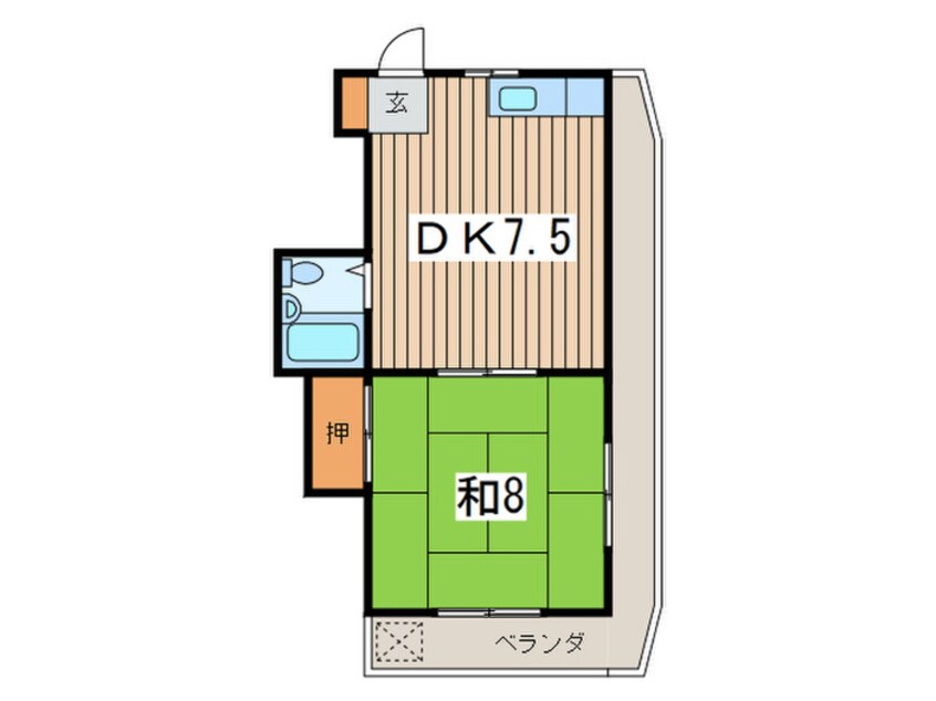 間取図 ハイム六本