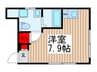 ルシオ北千住 1Rの間取り