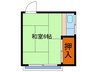 福島荘 1Rの間取り
