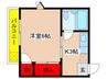 ラテンドレス 1Kの間取り