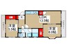 サンライトハイム 2LDKの間取り