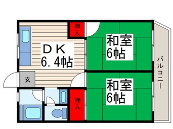 間取図 サニーハイツ竹ノ塚