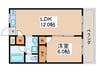 第２サンローズ 1LDKの間取り