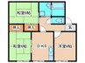 第2吉原ハイツ 3DKの間取り