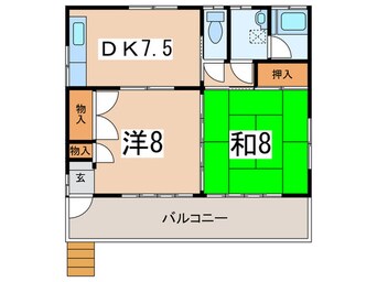 間取図 テラスハウス高島