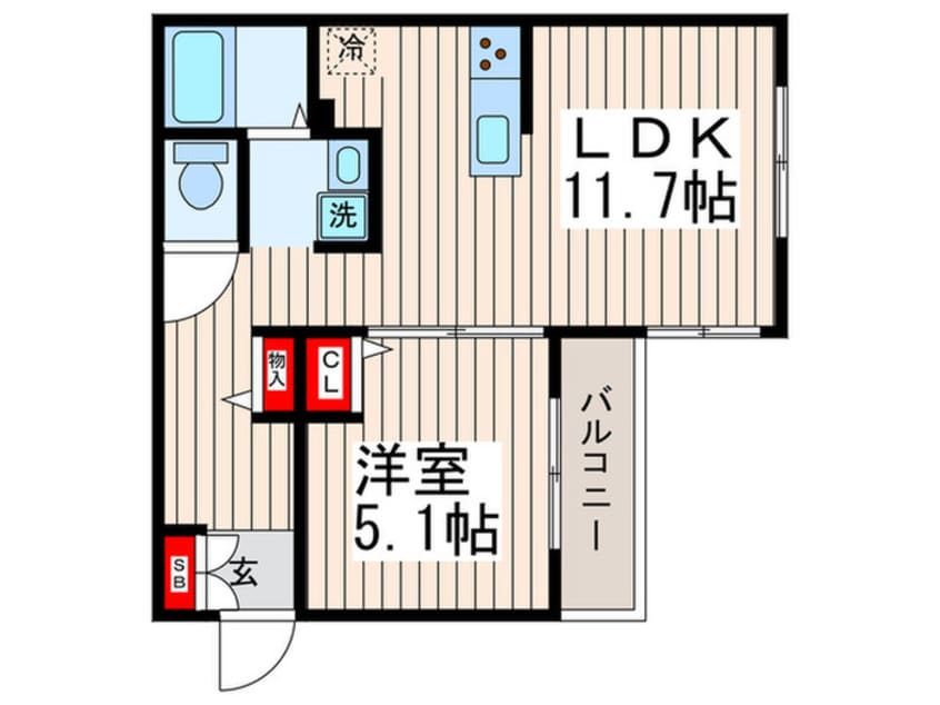 間取図 ﾛｲﾔﾙﾋﾞﾗ