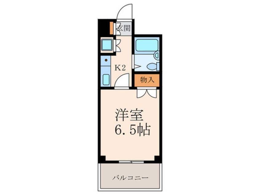 間取図 ﾚｼﾞﾃﾞﾝｻ･ﾌﾟﾘﾏｳﾞｪﾗｧ(504)