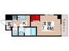 Ａｐａｒｔｍｅｎｔ桜 1Kの間取り